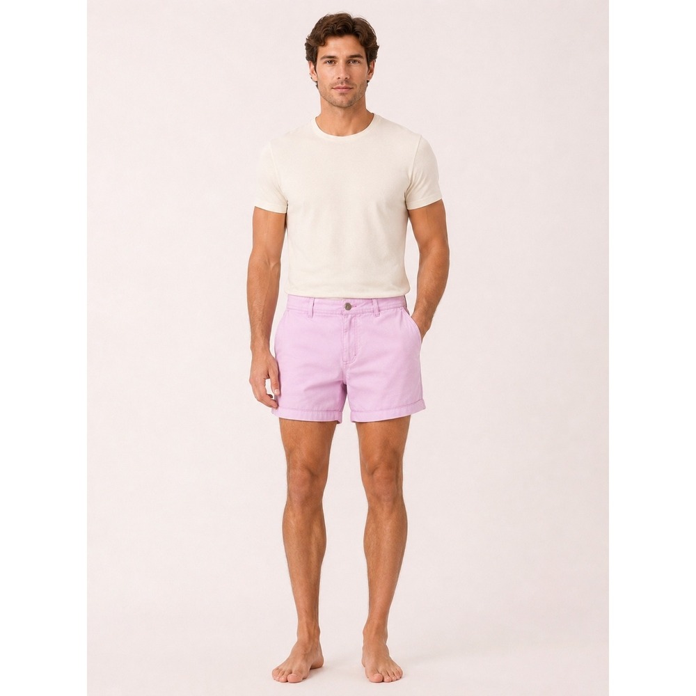 Vineyard Vines Breaker Shorts Mens 30 Pink Good 7 Inch Inseam Stretch Chino